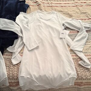 ALO Yoga White Midi Dress